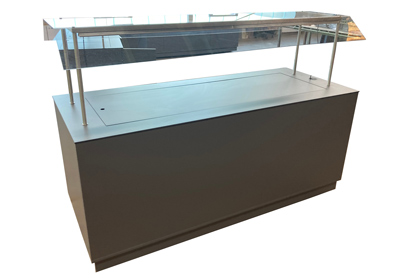 kühltheke Warmtheke Eis 5/1 mit Abdeckung Cateringtheke Speise
