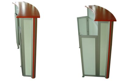 Messetheke Rundprofiltheke Rossdorf